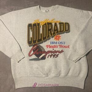 1995 Fiesta Bowl Colorado Buffaloes Fan Sweatshirt Retro Teresafarnell55